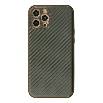 Mey İthalat®   iPhone 12 Pro Kılıf Coco Karbon Silikon - Füme
