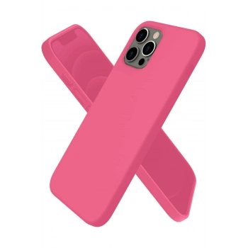 Mey İthalat®   iPhone 12 Pro Kılıf First Silikon - Pembe