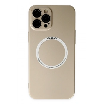 Mey İthalat®   iPhone 12 Pro Kılıf Jack Magneticsafe Lens Silikon - Gold