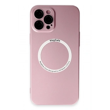 Mey İthalat®   iPhone 12 Pro Kılıf Jack Magneticsafe Lens Silikon - Rose Gold