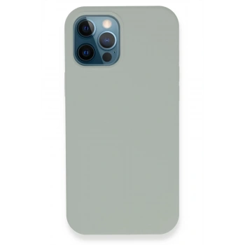 Mey İthalat®   iPhone 12 Pro Kılıf Lansman Legant Silikon - Açık Gri