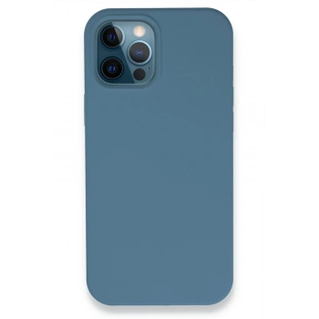 Mey İthalat®   iPhone 12 Pro Kılıf Lansman Legant Silikon - Açık Mavi