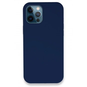 Mey İthalat®   iPhone 12 Pro Kılıf Lansman Legant Silikon - Lacivert