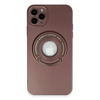 Mey İthalat®   iPhone 12 Pro Kılıf Lukka Magneticsafe Kapak - Kahverengi