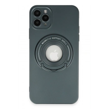 Mey İthalat®   iPhone 12 Pro Kılıf Lukka Magneticsafe Kapak - Koyu Yeşil