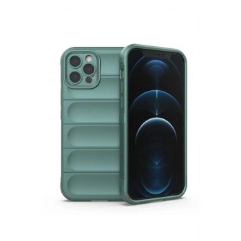 Mey İthalat® iPhone 12 Pro Kılıf Optimum Silikon - Koyu Yeşil