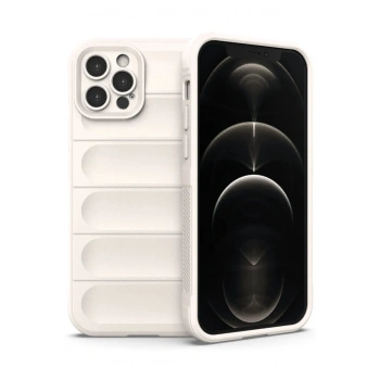 Mey İthalat®   iPhone 12 Pro Kılıf Optimum Silikon - Krem