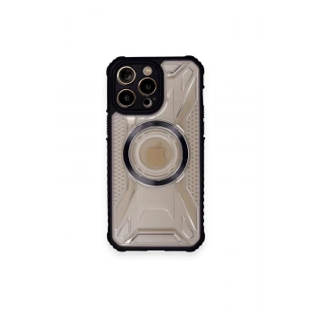 Mey İthalat® iPhone 12 Pro Kılıf Prag Magneticsafe Kapak - Siyah