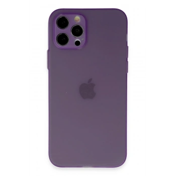 Mey İthalat®   iPhone 12 Pro Kılıf Puma Silikon - Koyu Mor
