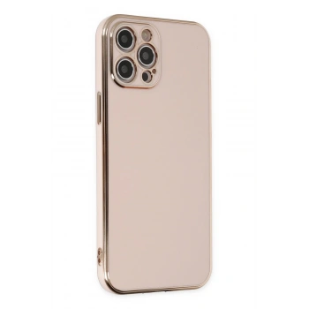 Mey İthalat®   iPhone 12 Pro Kılıf Volet Silikon - Pembe