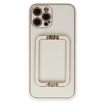 Mey İthalat® iPhone 12 Pro Max Kılıf Coco Elit Kapak - Beyaz