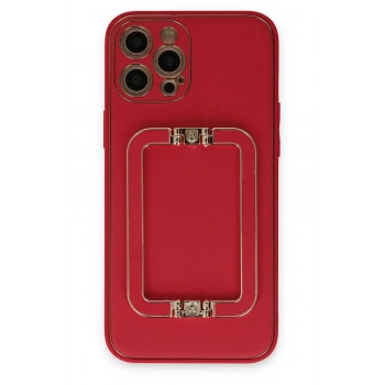 Mey İthalat®   iPhone 12 Pro Max Kılıf Coco Elit Kapak - Kırmızı