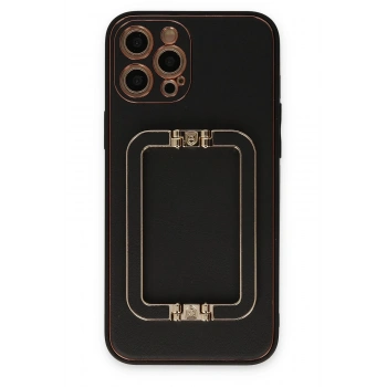 Mey İthalat® iPhone 12 Pro Max Kılıf Coco Elit Kapak - Siyah