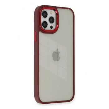 Mey İthalat®   iPhone 12 Pro Max Kılıf Dora Kapak - Kırmızı