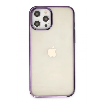 Mey İthalat®   iPhone 12 Pro Max Kılıf Element Silikon - Mor