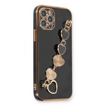 Mey İthalat®   iPhone 12 Pro Max Kılıf Esila Silikon - Siyah