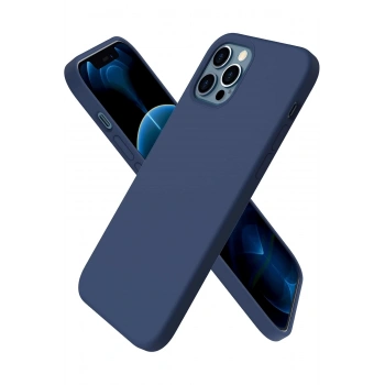 Mey İthalat®   iPhone 12 Pro Max Kılıf First Silikon - Lacivert