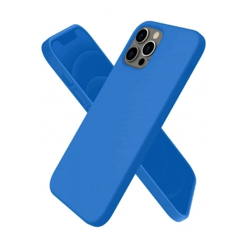 Mey İthalat®   iPhone 12 Pro Max Kılıf First Silikon - Mavi