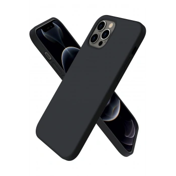 Mey İthalat®   iPhone 12 Pro Max Kılıf First Silikon - Siyah