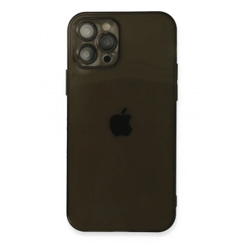 Mey İthalat®   iPhone 12 Pro Max Kılıf Fly Lens Silikon - Siyah