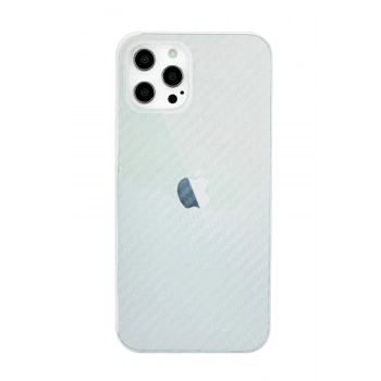 Mey İthalat® iPhone 12 Pro Max Kılıf Karbon PP Silikon - Şeffaf
