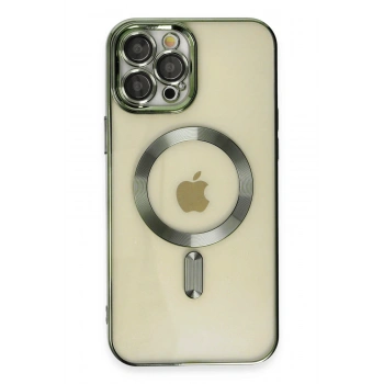 Mey İthalat®   iPhone 12 Pro Max Kılıf Kross Magneticsafe Kapak - Koyu Yeşil