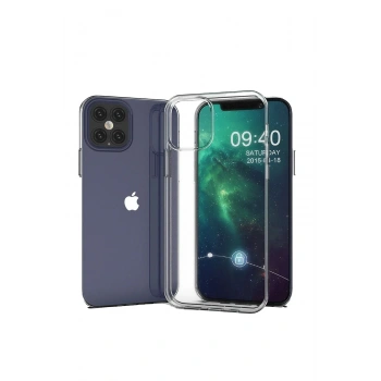 Mey İthalat® iPhone 12 Pro Max Kılıf Lüx Şeffaf Silikon