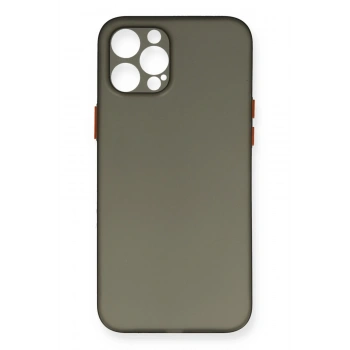 Mey İthalat®   iPhone 12 Pro Max Kılıf PP Ultra İnce Kapak - Gri
