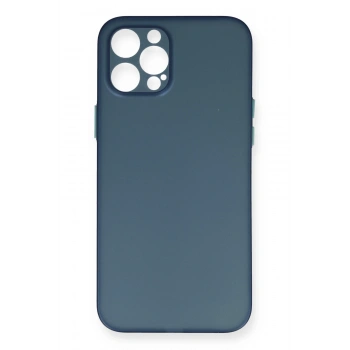 Mey İthalat®   iPhone 12 Pro Max Kılıf PP Ultra İnce Kapak - Mavi
