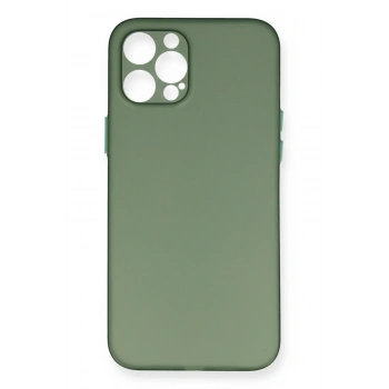 Mey İthalat®   iPhone 12 Pro Max Kılıf PP Ultra İnce Kapak - Yeşil