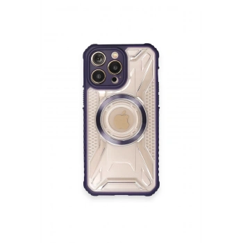 Mey İthalat®   iPhone 12 Pro Max Kılıf Prag Magneticsafe Kapak - Derin Mor