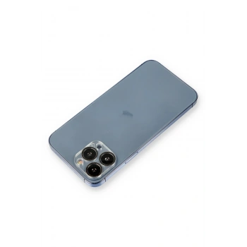 Mey İthalat®   iPhone 12 Pro Max Shine Kamera Lens Koruma Cam - Siyah