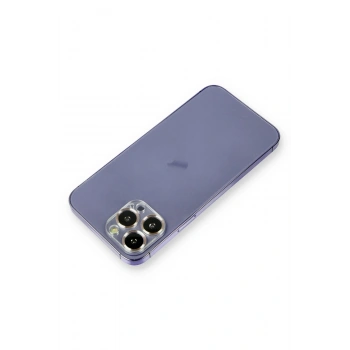 Mey İthalat®   iPhone 12 Pro Metal Kamera Lens Koruma Cam - Gold