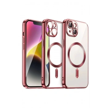 Mey İthalat®   iPhone 13 Kılıf Kross Magneticsafe Kapak - Kırmızı