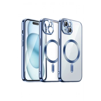 Mey İthalat®   iPhone 13 Kılıf Kross Magneticsafe Kapak - Sierra Blue