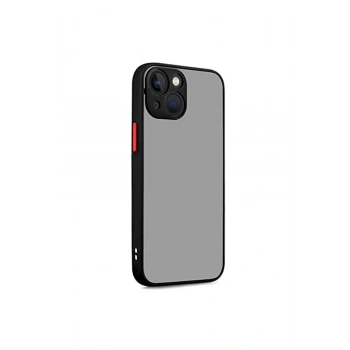 Mey İthalat®   iPhone 13 Kılıf Montreal Silikon Kapak - Siyah