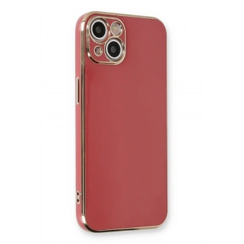 Mey İthalat®   iPhone 13 Kılıf Volet Silikon - Kırmızı