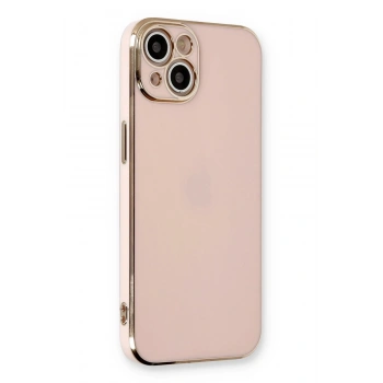 Mey İthalat®   iPhone 13 Kılıf Volet Silikon - Pembe