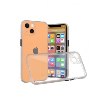 Mey İthalat®   iPhone 13 Mini Kılıf Miami Şeffaf Silikon - Şeffaf