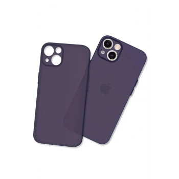 Mey İthalat®   iPhone 13 Mini Kılıf Puma Silikon - Koyu Mor
