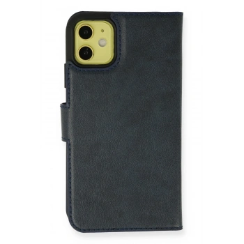 Mey İthalat®   iPhone 13 Mini Kılıf Trend S Plus Kapaklı Kılıf - Lacivert