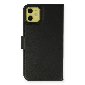 Mey İthalat®   iPhone 13 Mini Kılıf Trend S Plus Kapaklı Kılıf - Siyah