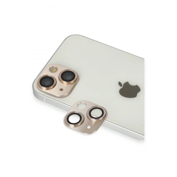Mey İthalat®   iPhone 13 Pers Alüminyum Kamera Lens - Gold