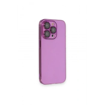Mey İthalat®   iPhone 13 Pro Kılıf Armada Lensli Kapak - Mor