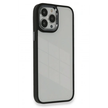 Mey İthalat®   iPhone 13 Pro Kılıf Dora Kapak - Siyah