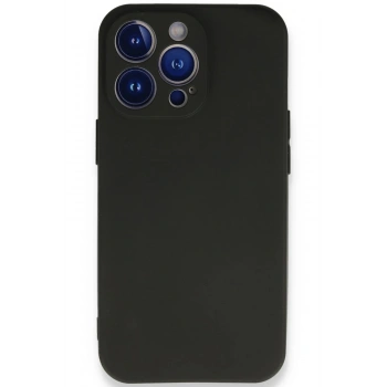 Mey İthalat®   iPhone 13 Pro Kılıf First Silikon - Siyah