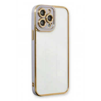 Mey İthalat®   iPhone 13 Pro Kılıf Liva Lens Silikon - Lila
