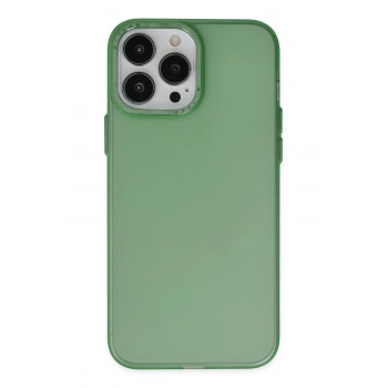Mey İthalat® iPhone 13 Pro Kılıf Modos Metal Kapak - Koyu Yeşil