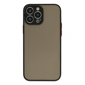 Mey İthalat® iPhone 13 Pro Kılıf Montreal Silikon Kapak - Siyah