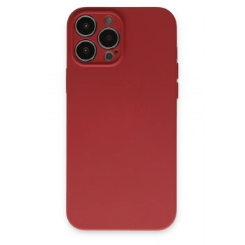 Mey İthalat®   iPhone 13 Pro Kılıf Nano içi Kadife Silikon - Kiremit